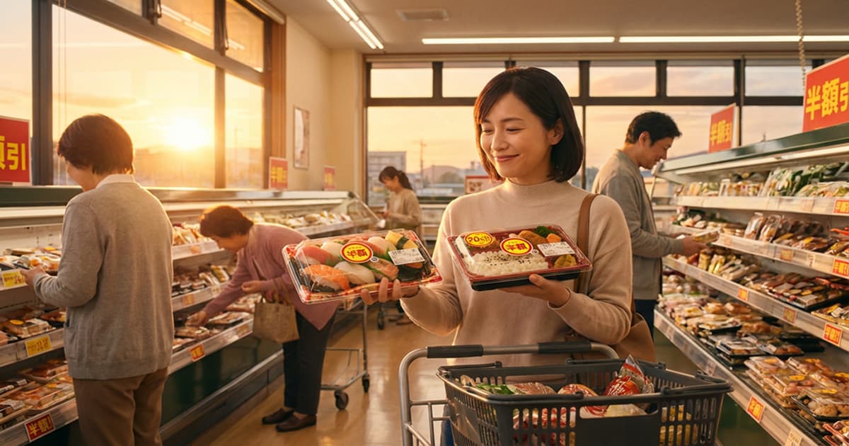 夕暮れ時の小さなしあわせ。スーパーの値引きシールは何時?賢くお買い物するコツ