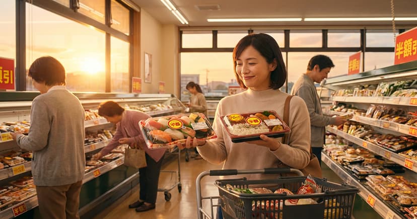 夕暮れ時の小さなしあわせ。スーパーの値引きシールは何時?賢くお買い物するコツ